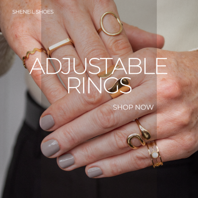 Browse our range of adjustable stainless steel rings in gold and silver tones. Tarnish resistant rings in Ireland