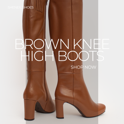 Brown and tan knee high boots Ireland