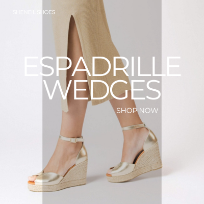 Comfortable espadrille wedges in Ireland