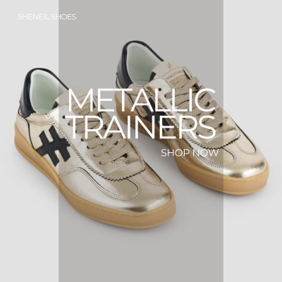 Buy women's metallic trainers and sneakers in gold and silver Ireland