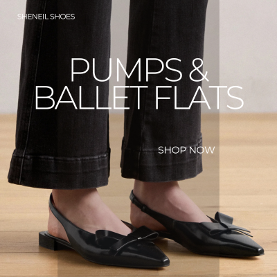 Woman wearing black pumps shoes styled with black jeans - Available in Ireland