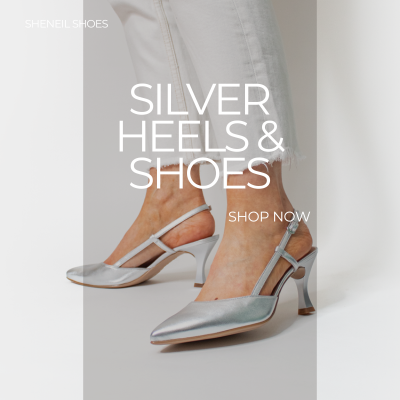 Silver shoes and high heels Ireland. Shop the most comfortable and stylish silver footwear at Sheneil shoes