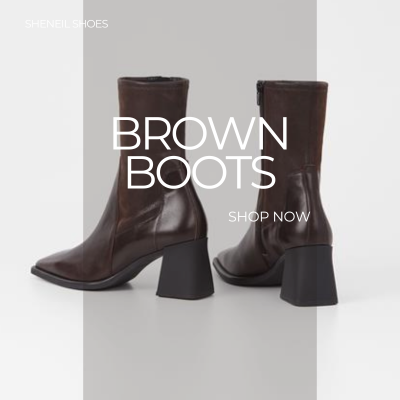 Shop comfortable brown boots for Women online at Sheneil shoes