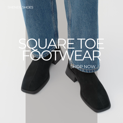 Image: Square toe shoes, boots and footwear for women Ireland