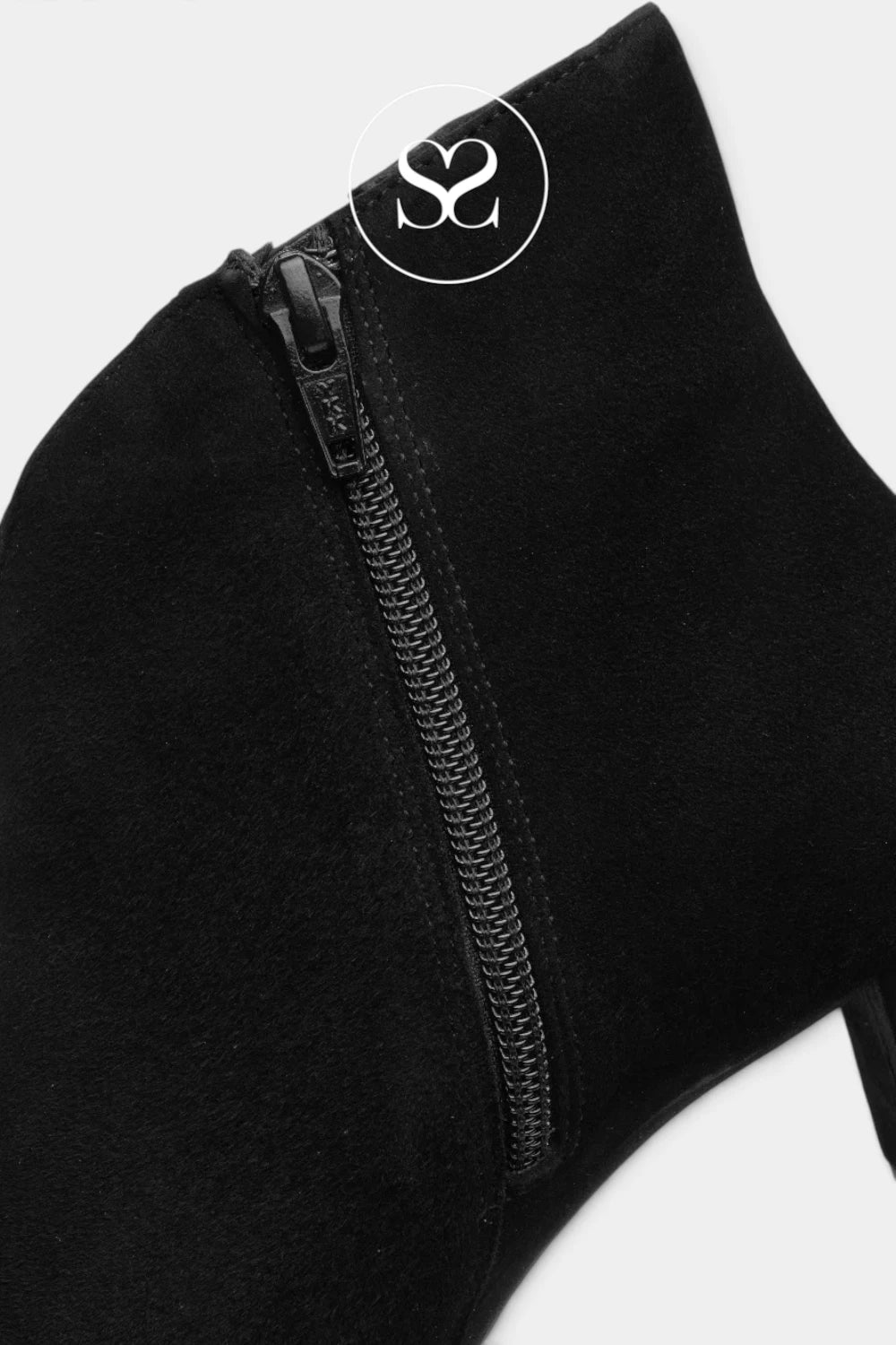 Ara Black Suede Pointed Toe Ankle Boots - 12-52408