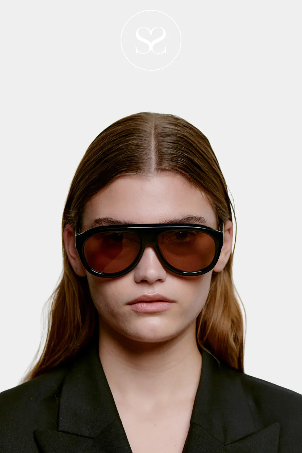 A.KJAERBEDE Black Sunglasses -Rio
