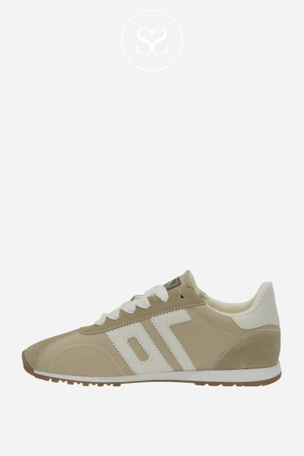 Back70 Beige Retro Trainers For Women - Asian