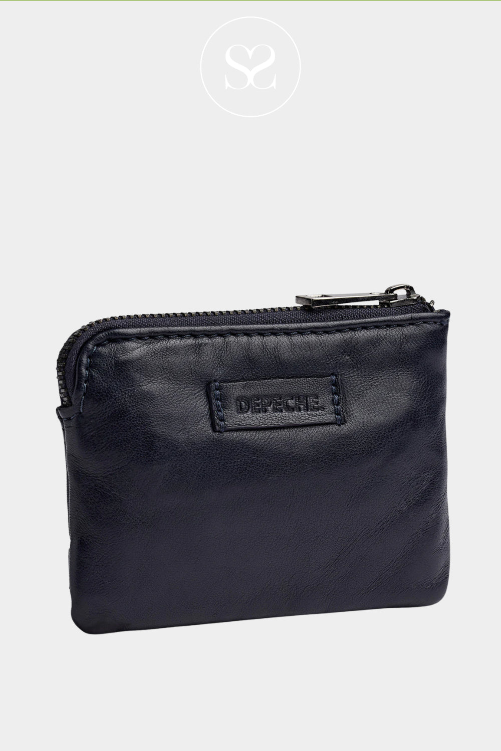 Depeche Navy Leather Purse - 13924