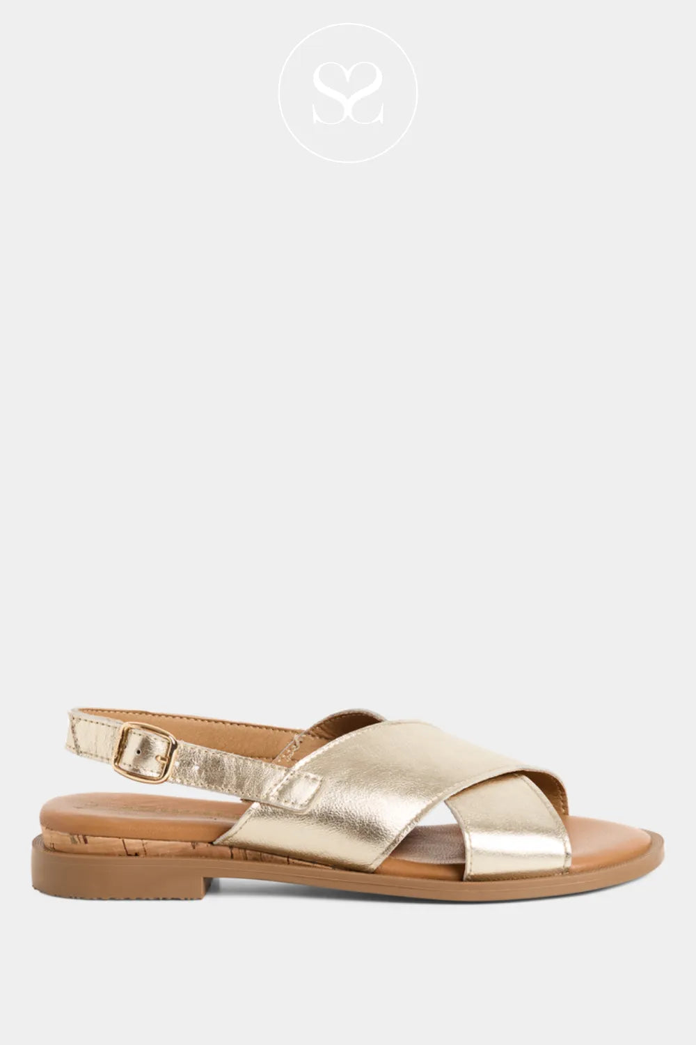 Tamaris Gold Slingback Sandals - 1-28102-44