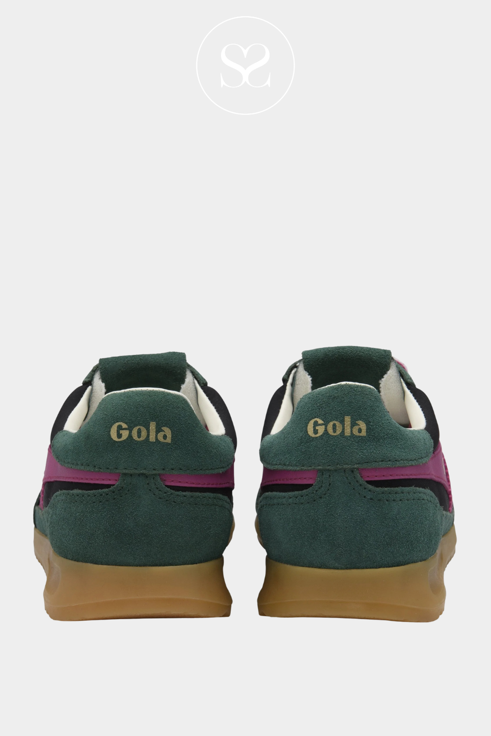GOLA Retro Green/Black Trainers - FIREFLY