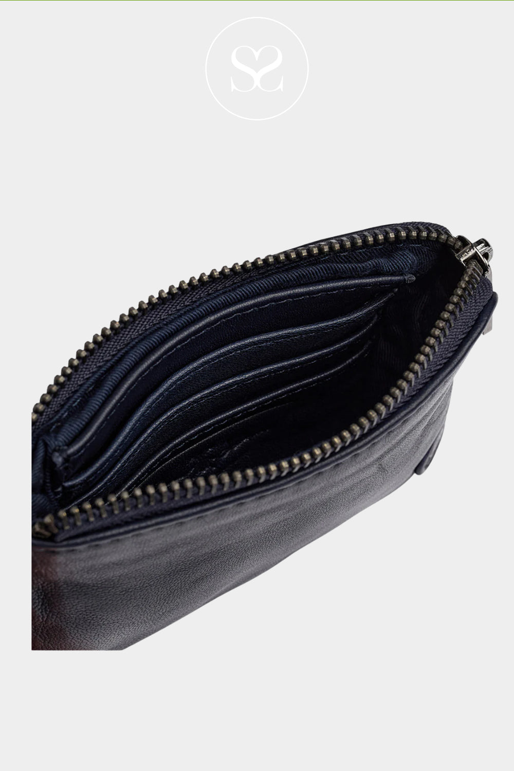 Depeche Navy Leather Purse - 13924