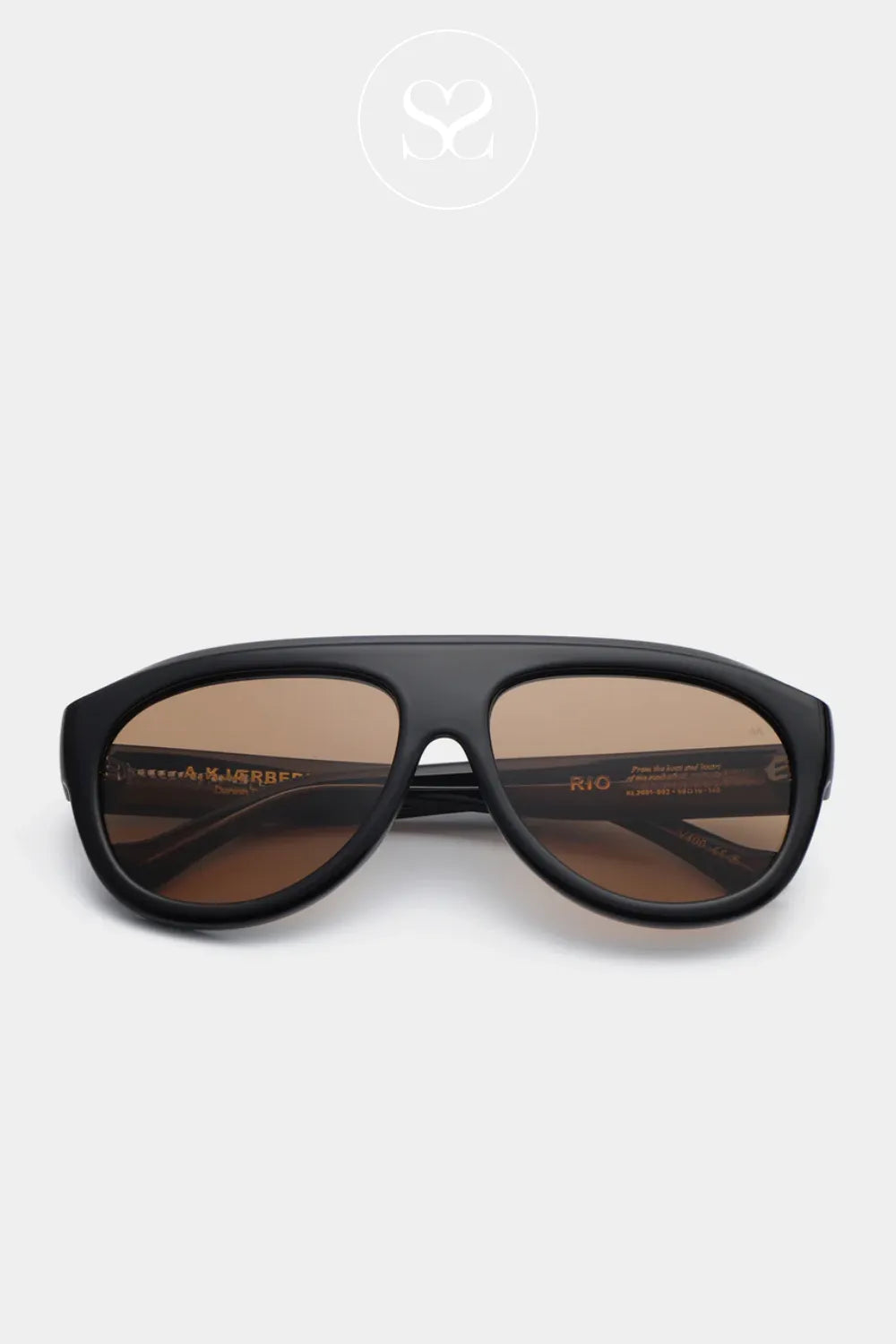 A.KJAERBEDE Black Sunglasses -Rio