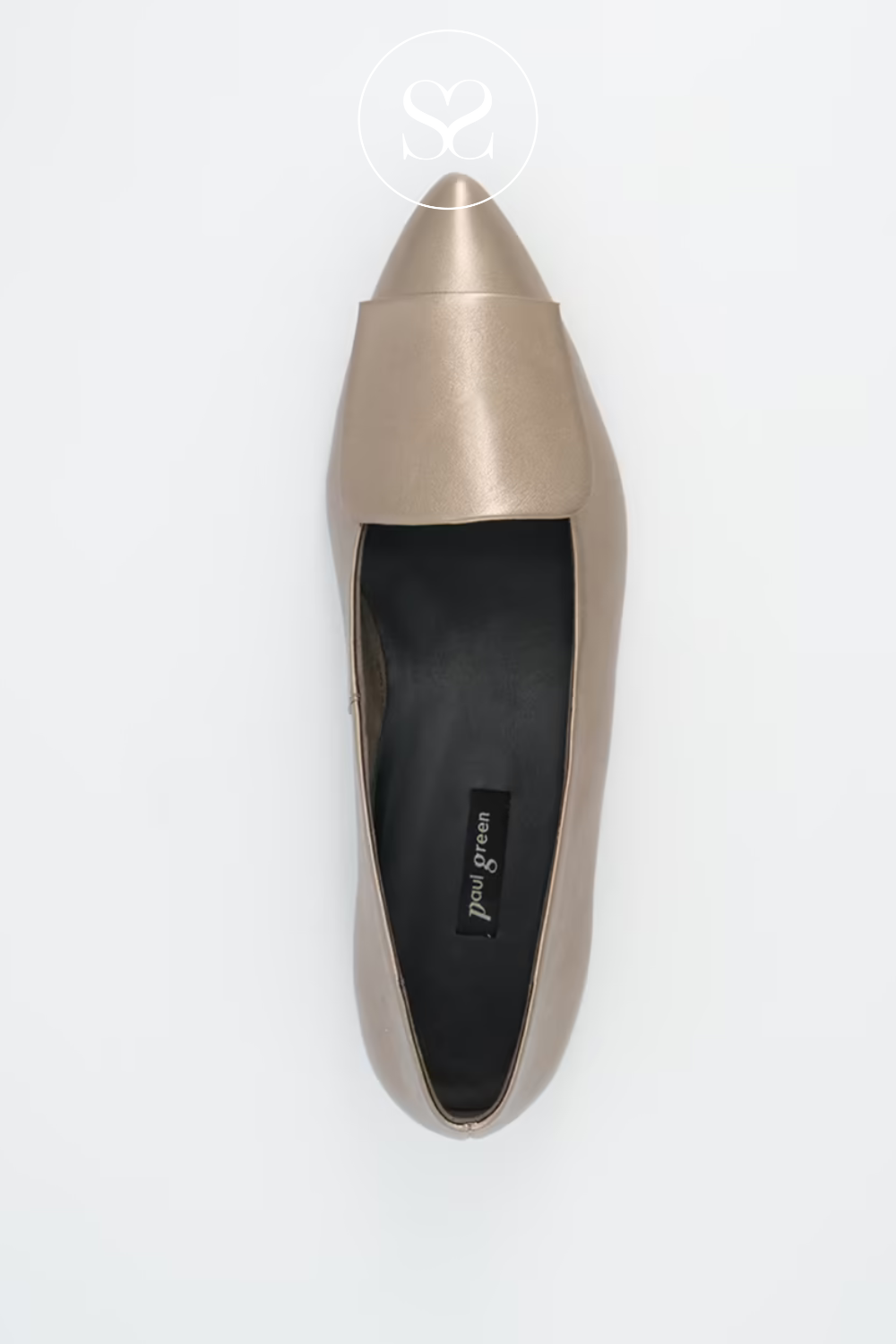 PAUL GREEN 3792 BRONZE LEATHER FLATS SHOES