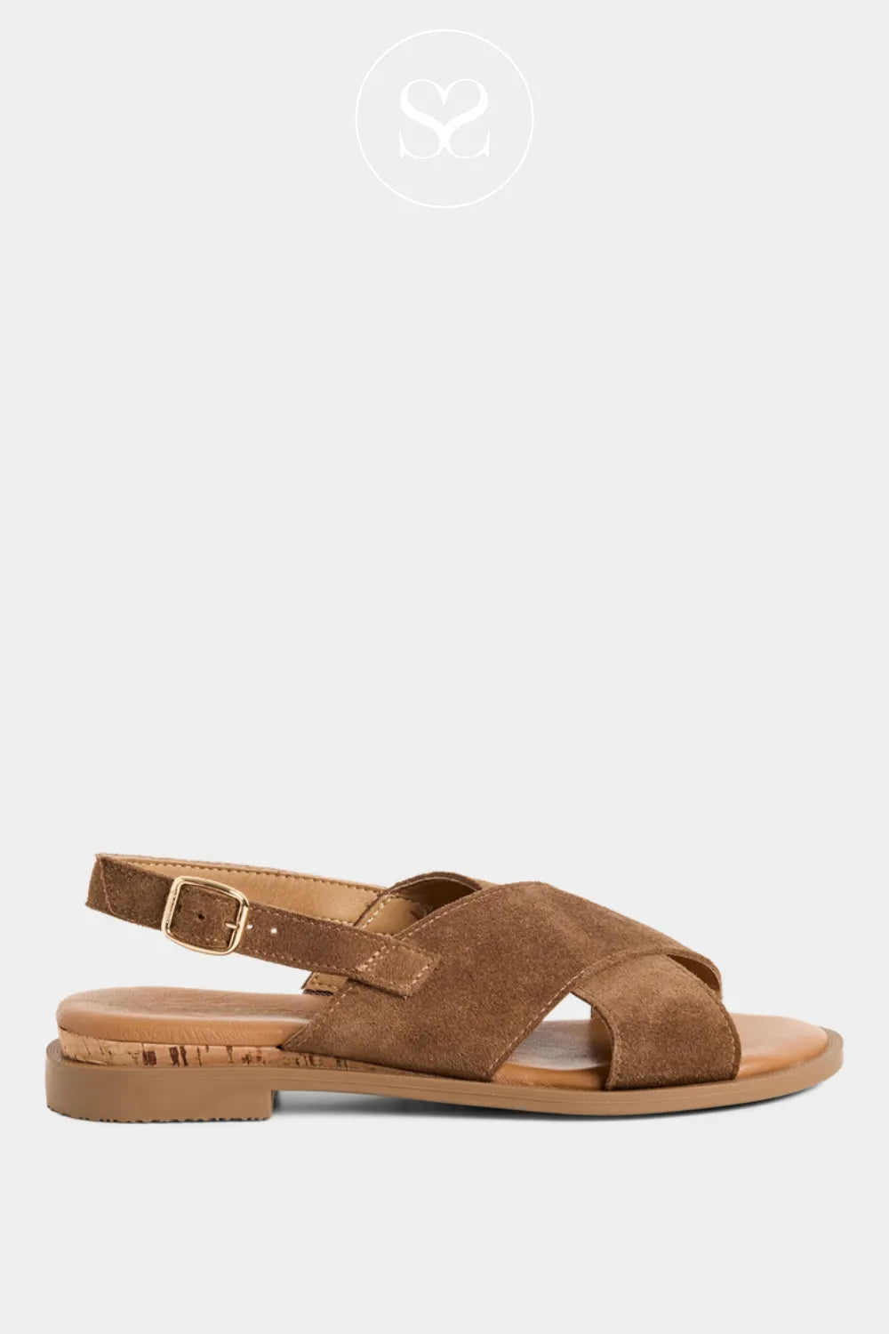 Tamaris Brown Slingback Sandals - 1-28102-44