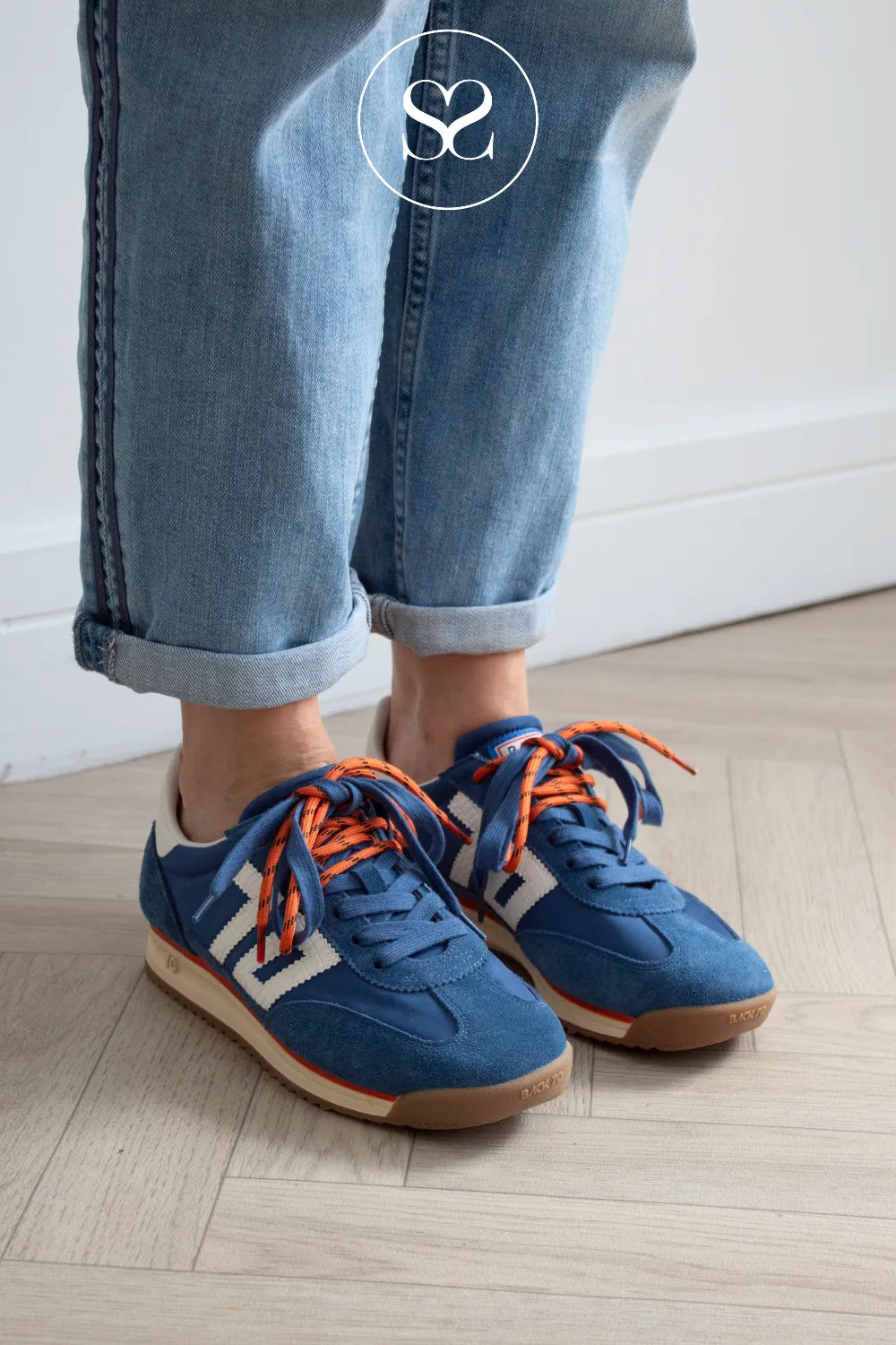 BACK70 Blue Retro Trainers-Jogger