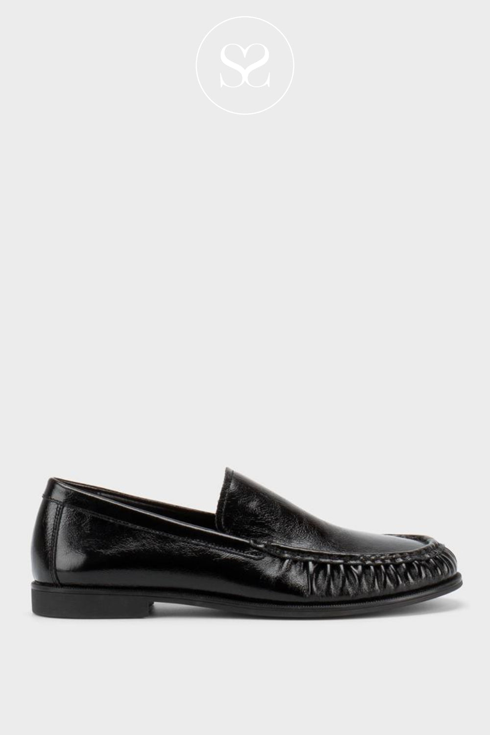 Vagabond Black Patent Leather Loafers - Brandi 6229-060 Ireland