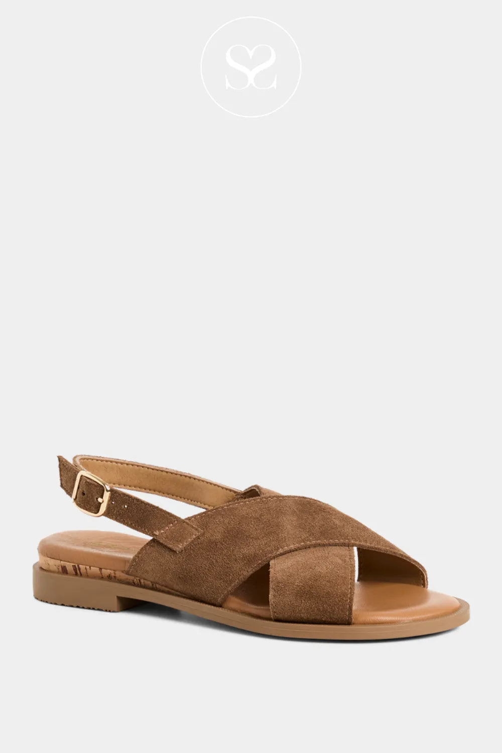 Tamaris Brown Slingback Sandals - 1-28102-44