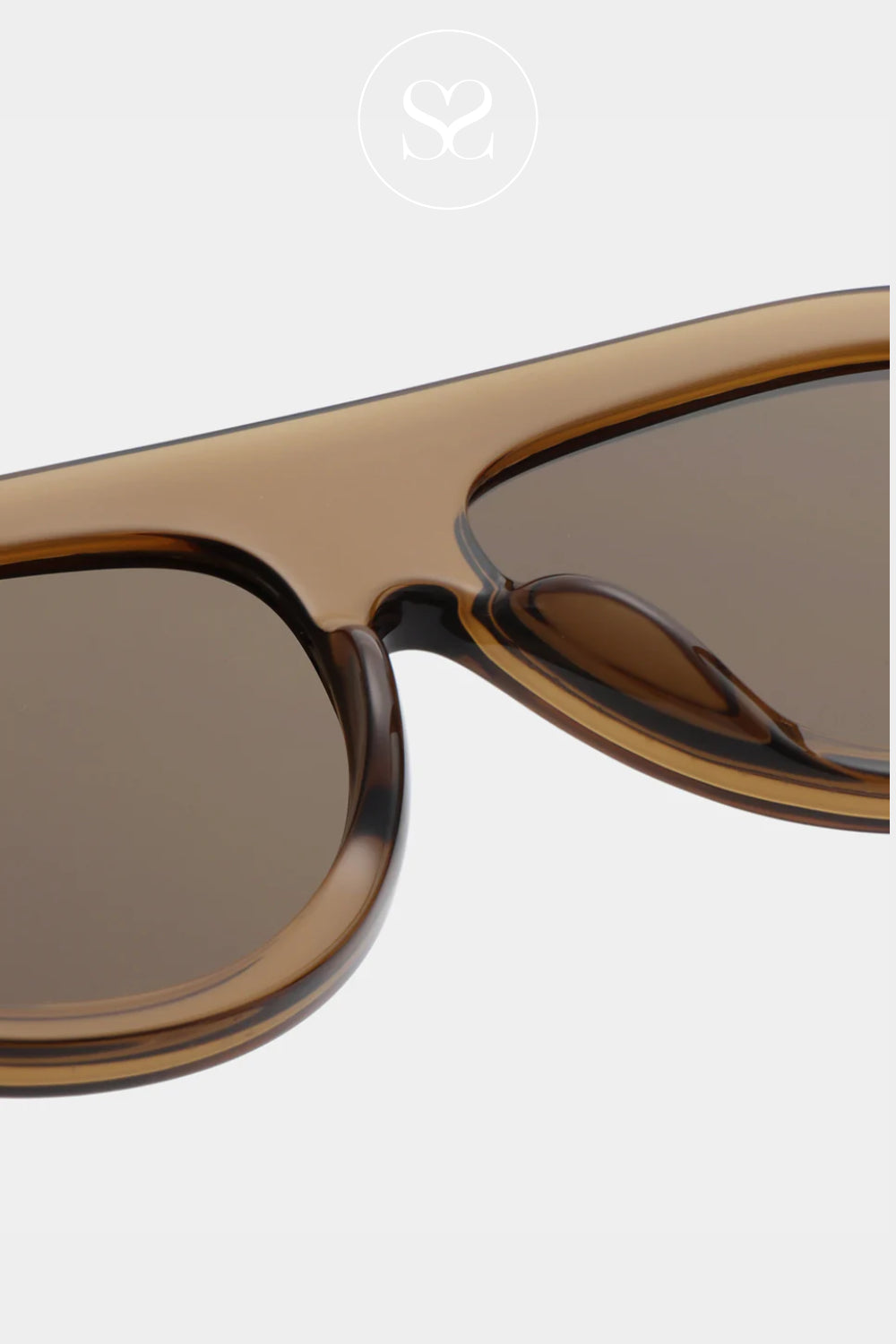 A.KJAERBEDE Smoke Transparent Sunglasses -Rio