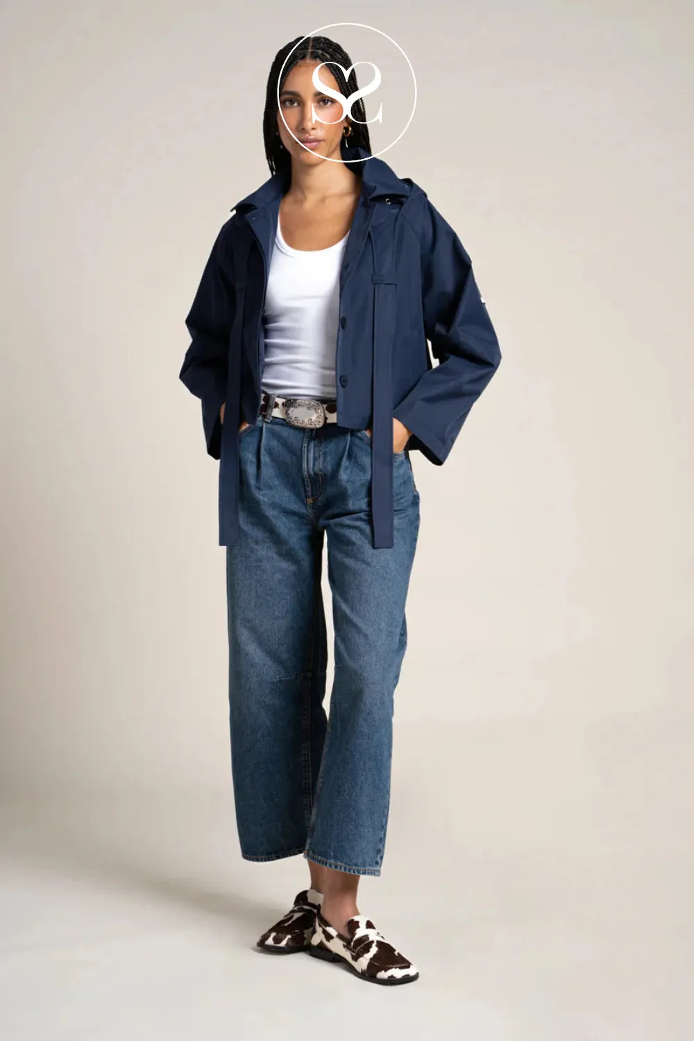 FLOTTE LIGHTWEIGHT WATERPROOF TRENCH COAT WITH POCKETS