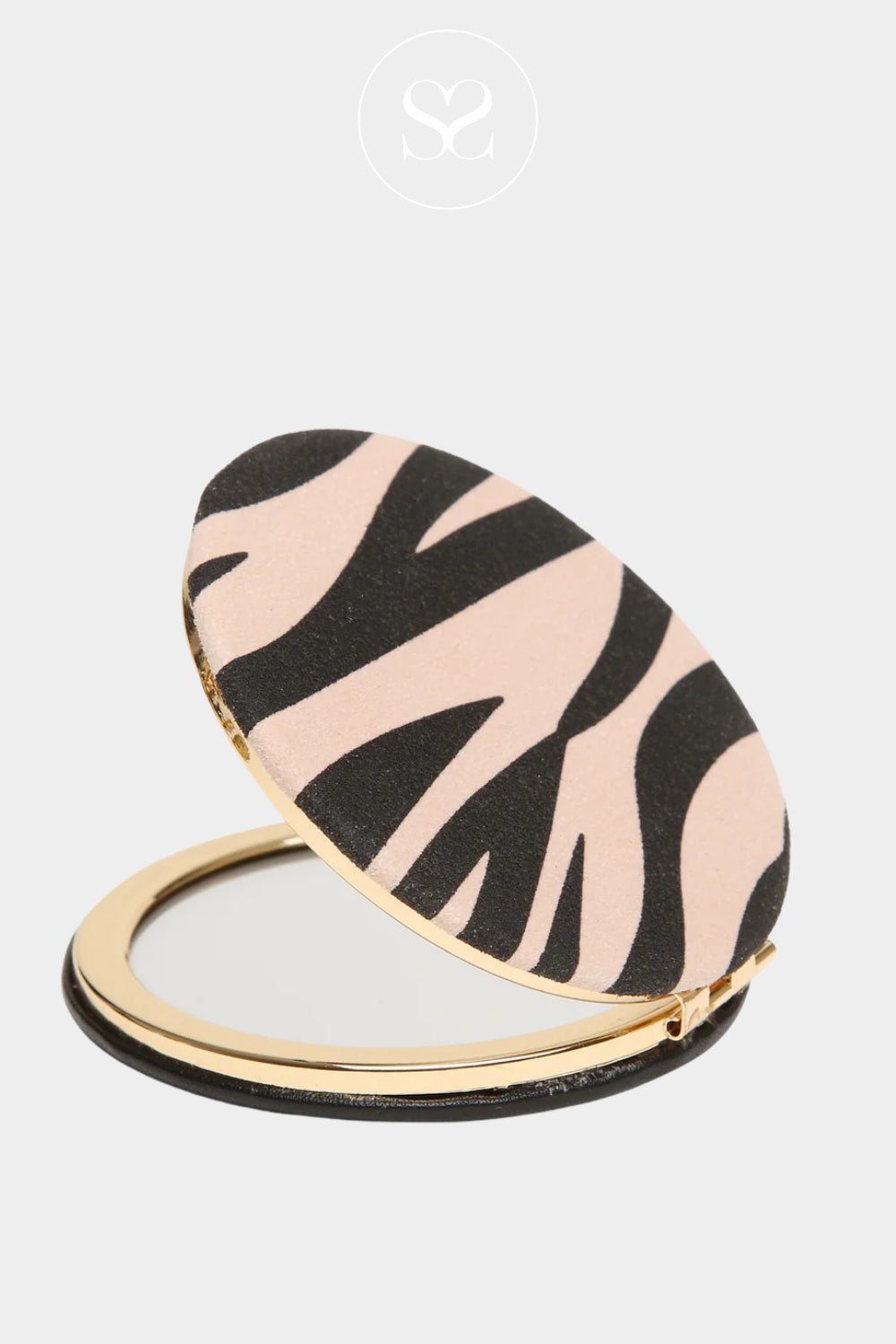 ALICE WHEELER ZEBRA MIRROR COMPACT AW0338