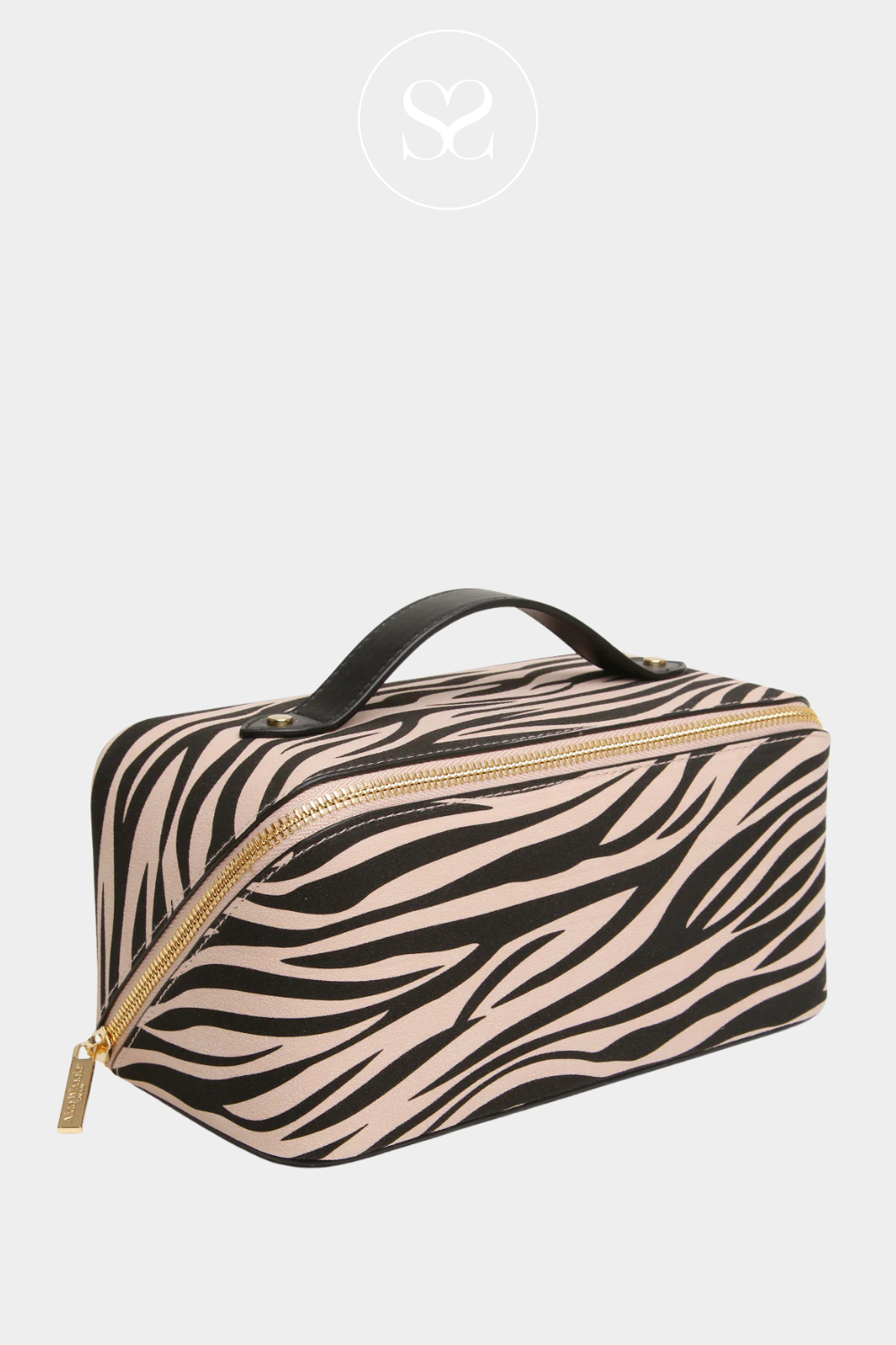 ALICE WHEELER ZEBRA TRAIN MAKEUP CASE AW0332