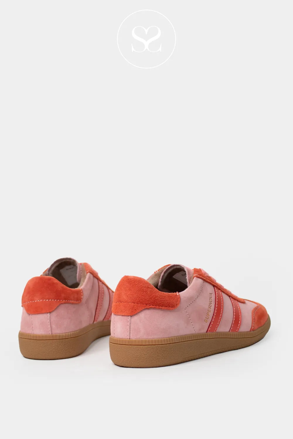 Drilleys Pink And Coral Trainers - Sixty Four
