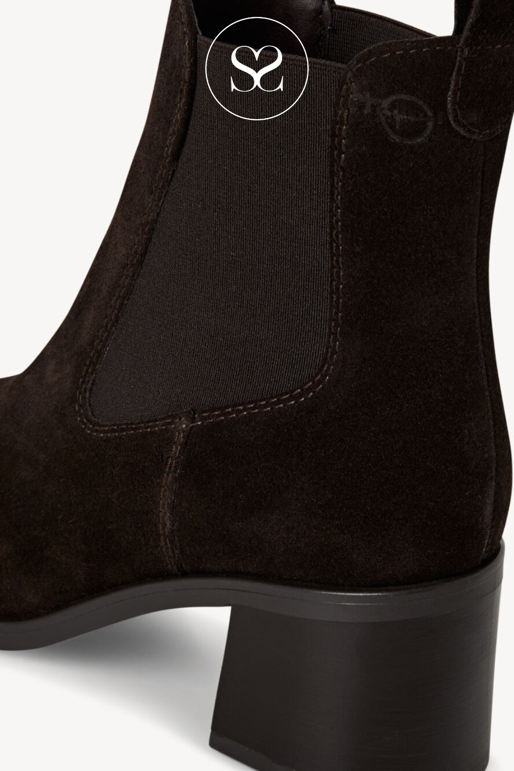 Tamaris Chocolate Brown Pointed Chelsea Boots 1-25301-45