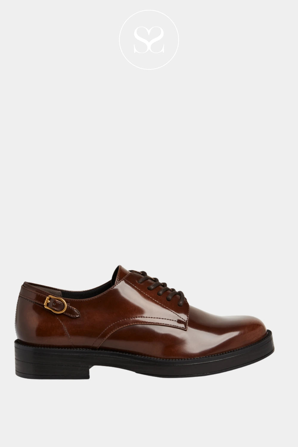 TAMARIS 1-23348-45 BROWN LEATHER BROGUE