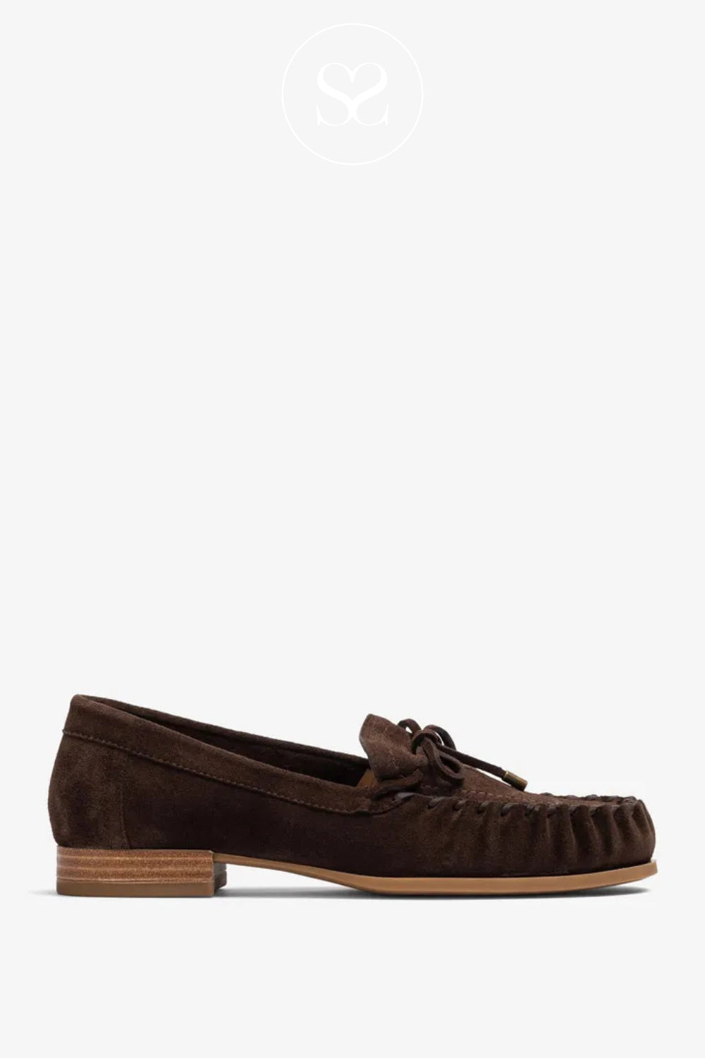 Unisa Chocolate Brown Suede Moccasin Shoes - DALMA