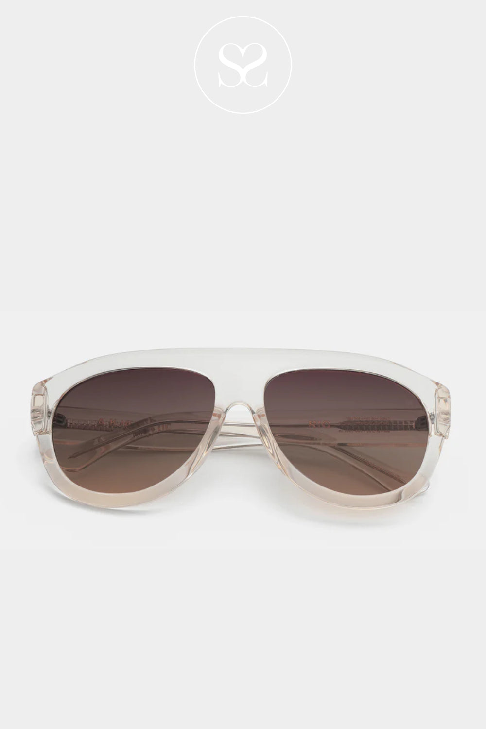 A.KJAERBEDE Ecru/ Transparent Sunglasses -Rio