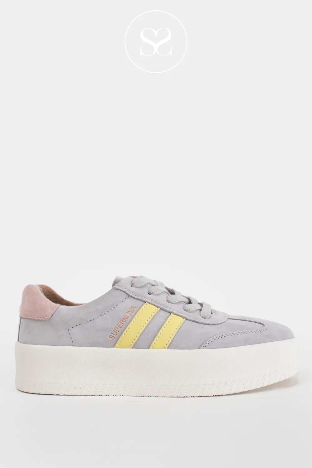 DRILLEYS Soft Grey Chunky Trainers - Forty Three