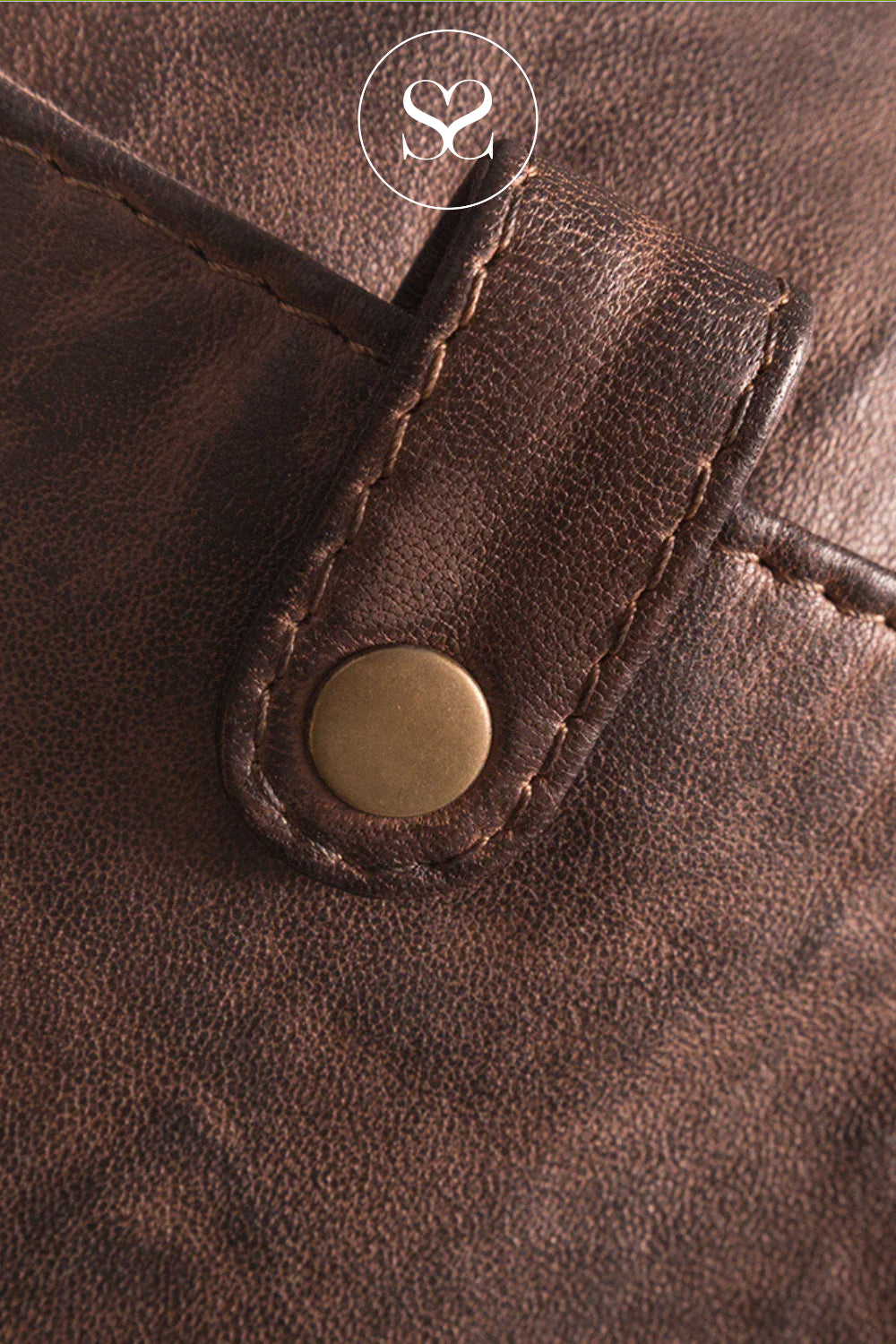 Depeche Chocolate Brown Leather Crossbody Bum bag 15814