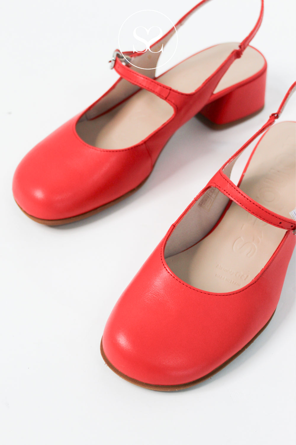 red round toe mary jane slingacks from wonders in Ireland