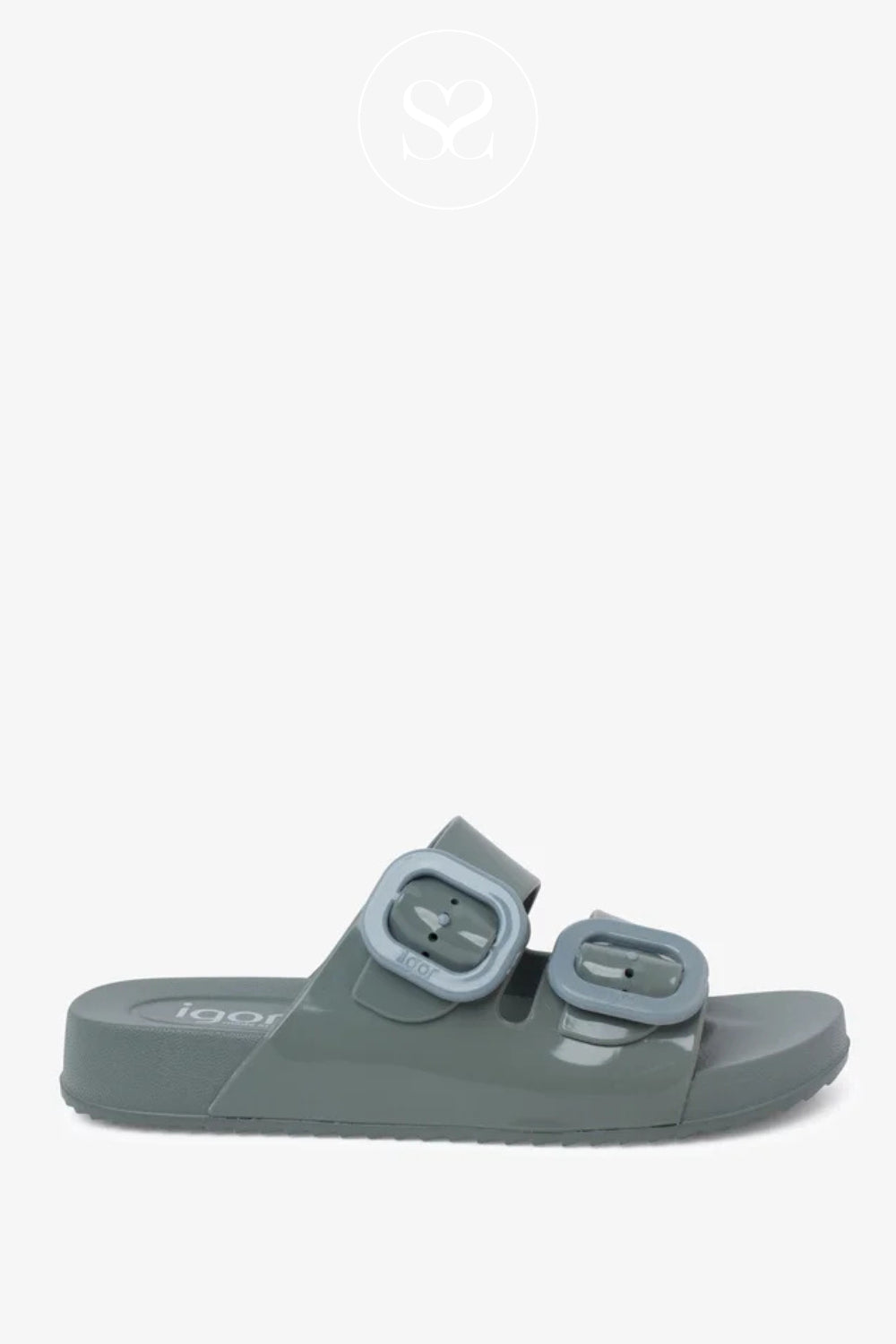 Igor Green Chunky Slider Sandals - Habana Brillo