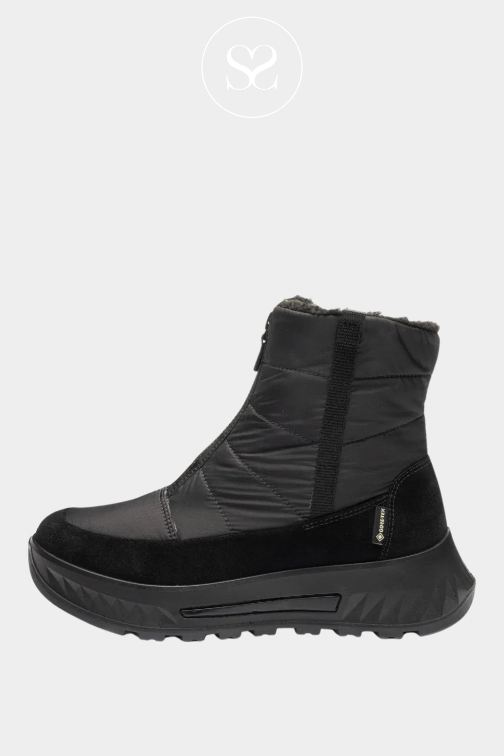 ARA BLACK GORE-TEX TRAINER BOOTS 12-26409- IRELAND
