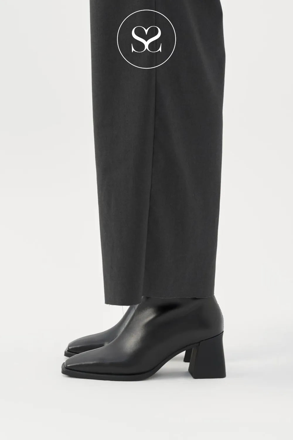 Black leather ankle boots from Vagabond - hedda