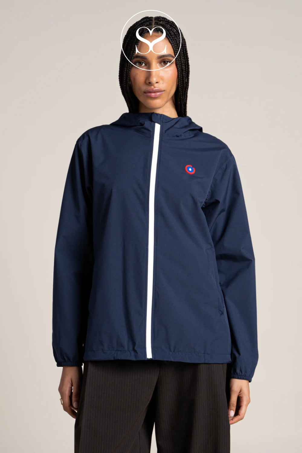 Flotte Navy Waterproof Raincoat – Passy