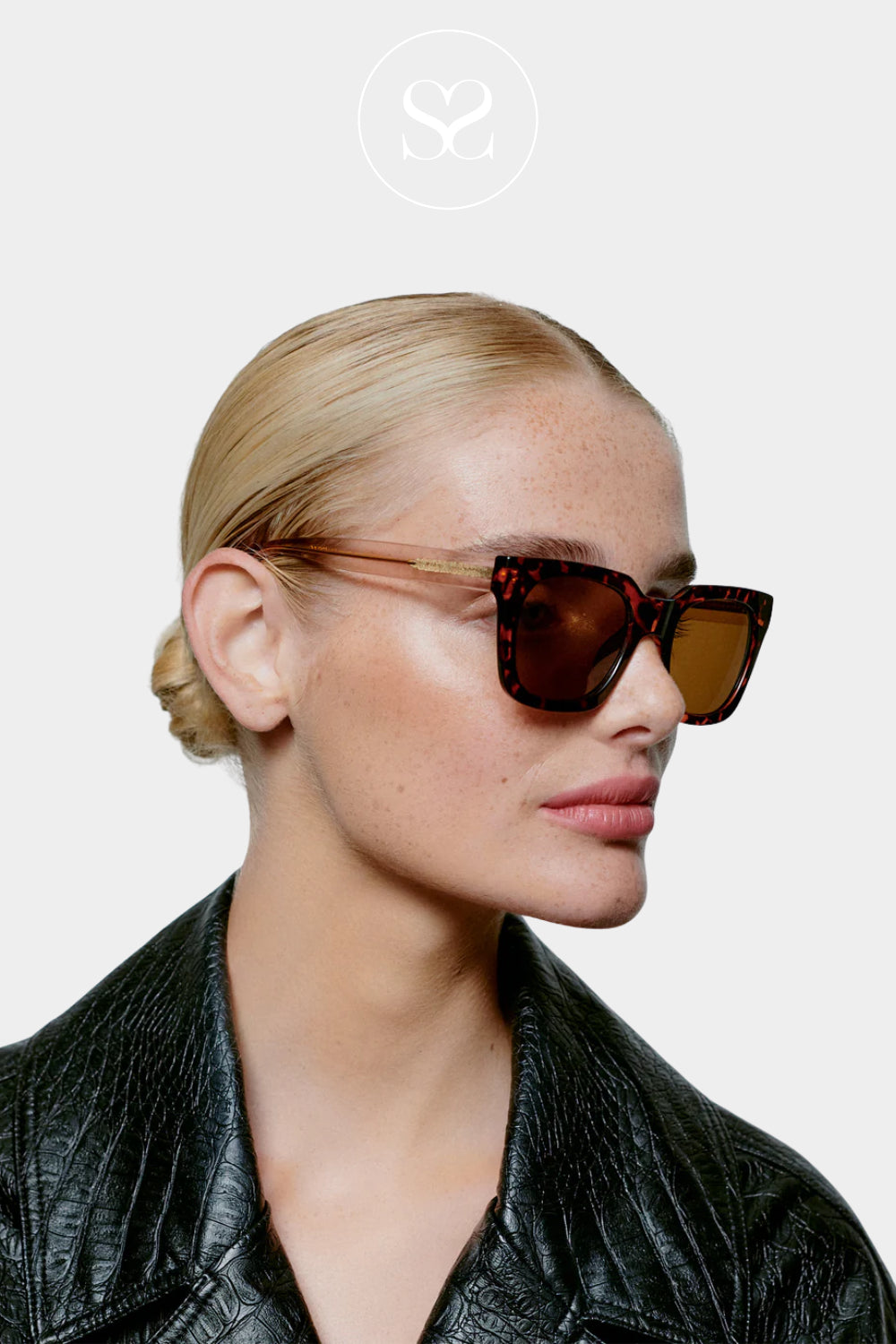 A.KJAERBEDE Demi Tortoise Sunglasses - Nancy