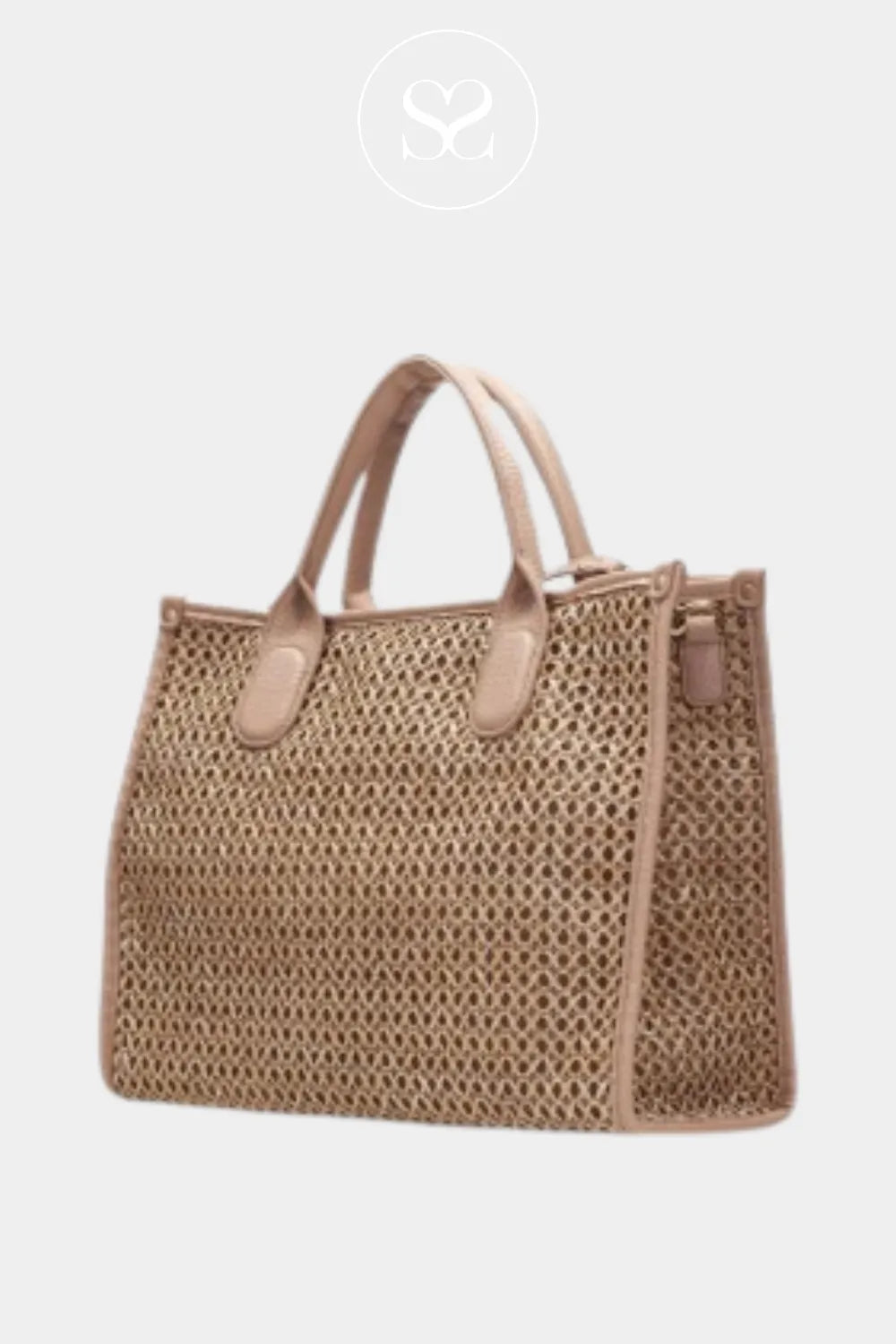 Hispanitas Camel woven Cross-body Handbag - BV264717