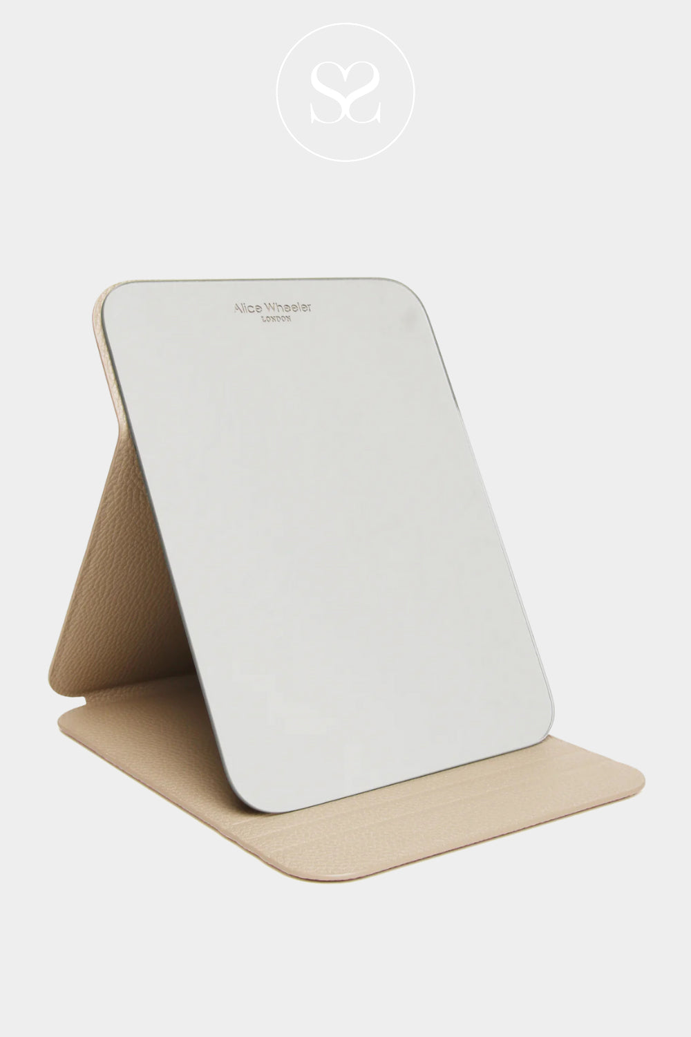 ALICE WHEELER STONE FOLDING TRAVEL MIRROR - AW0310