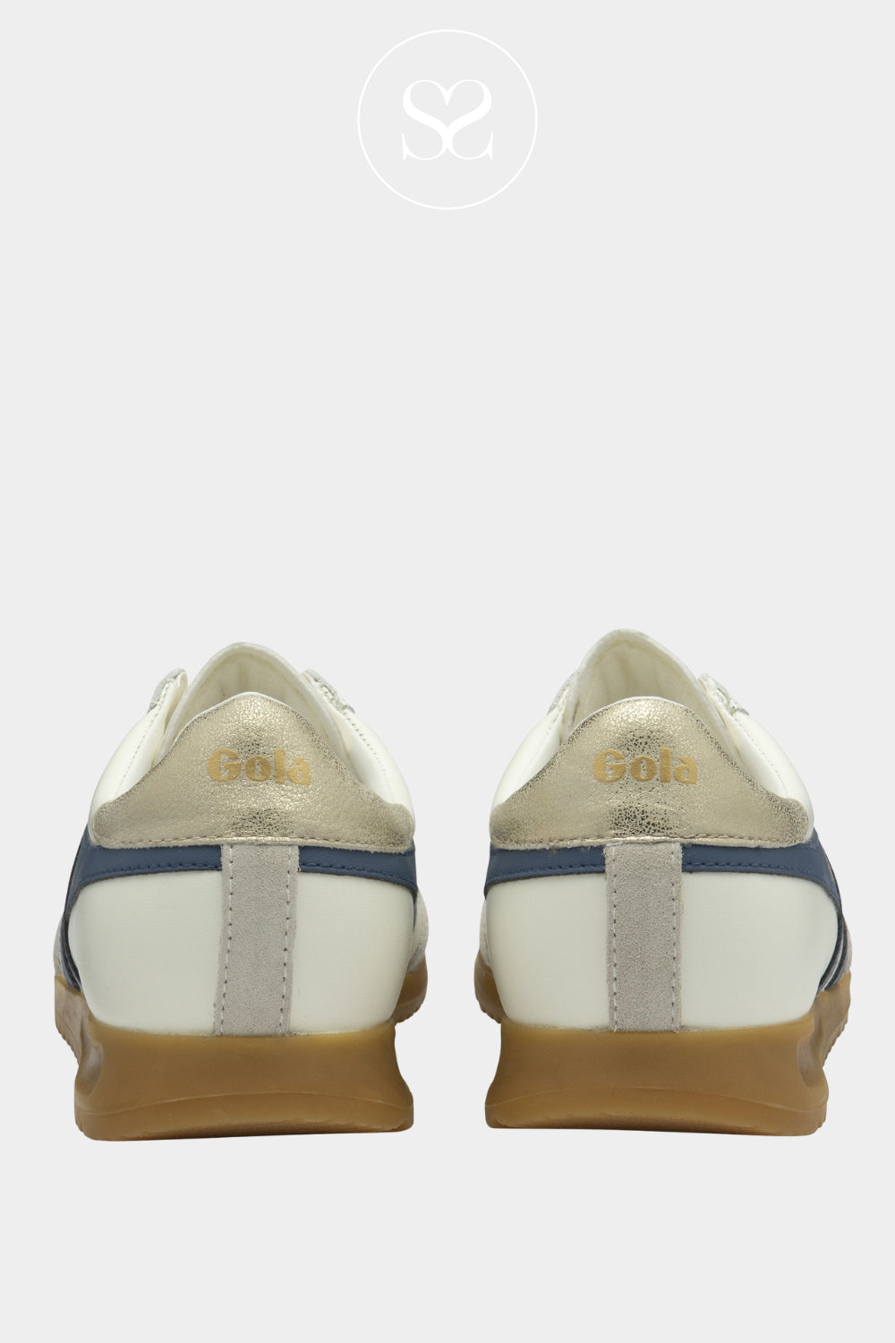 Gola Retro White/Blue Trainer For Women - Torpedo