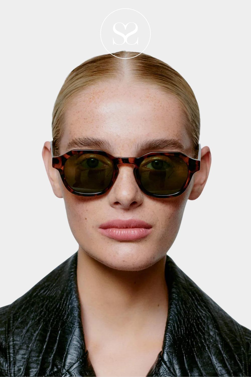 A.KJAERBEDE Havana Tortoise Shell Sunglasses -Zan Ireland