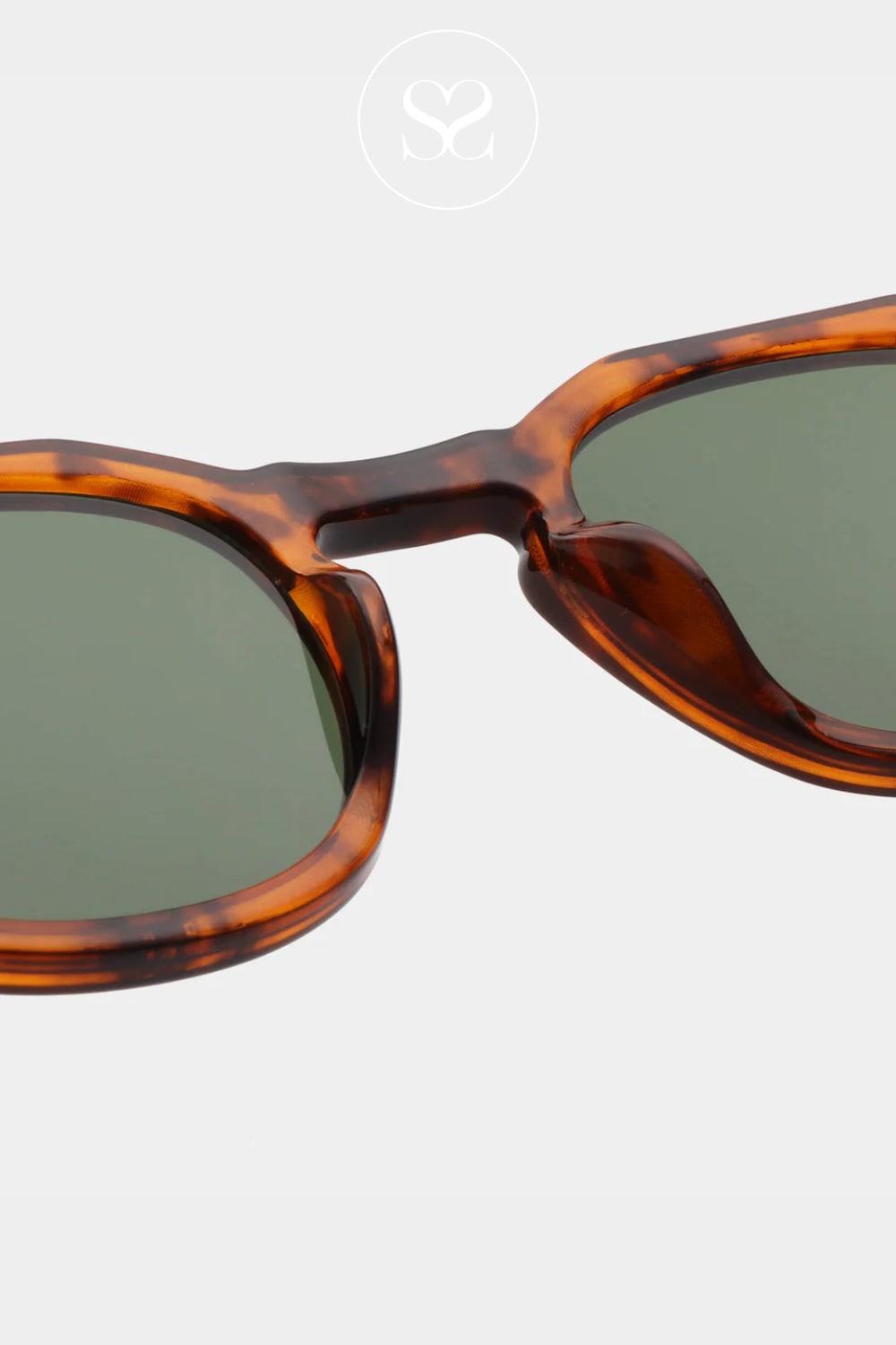 A.KJAERBEDE Havana Tortoise Shell Sunglasses -Zan