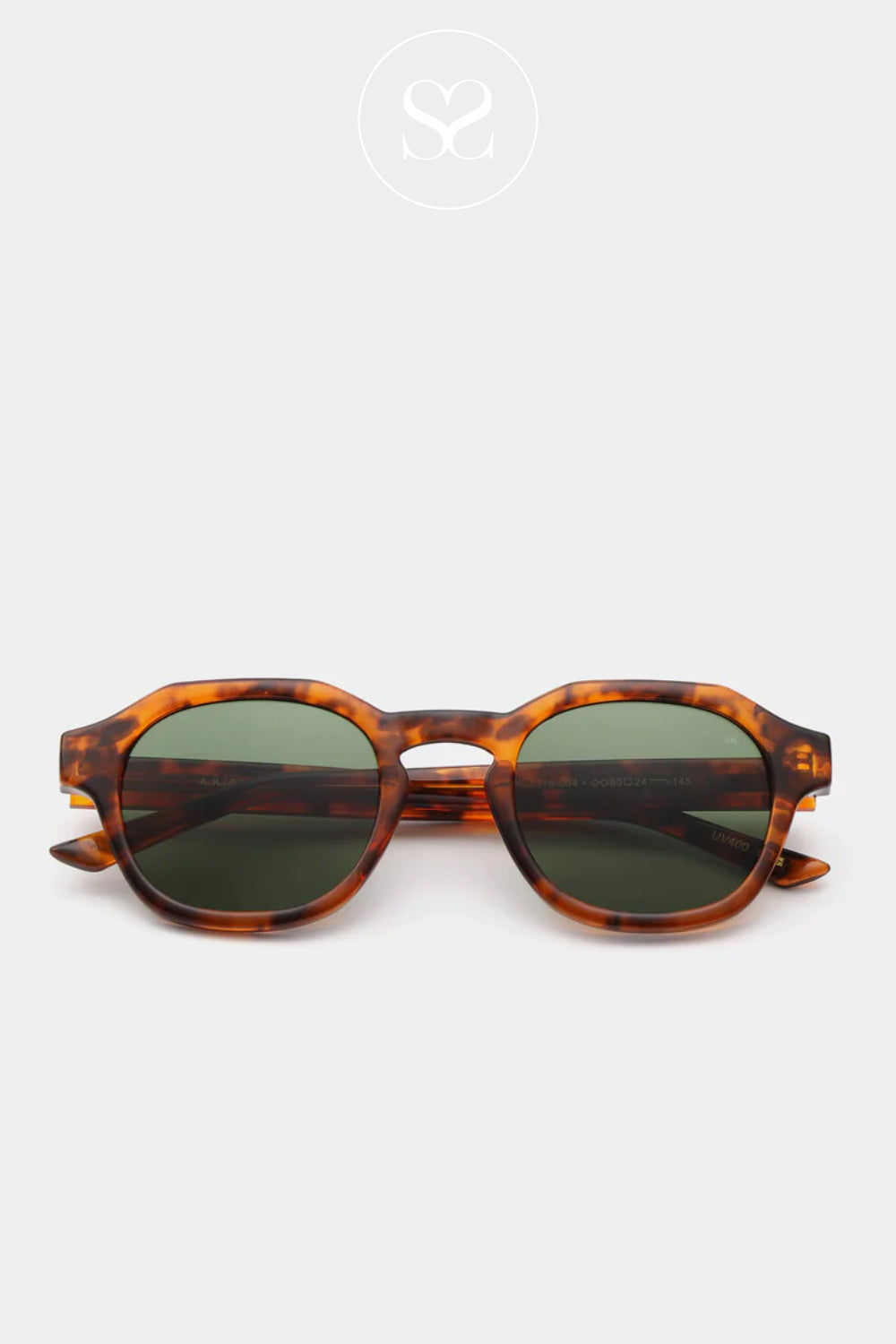 A.KJAERBEDE Havana Tortoise Shell Sunglasses -Zan