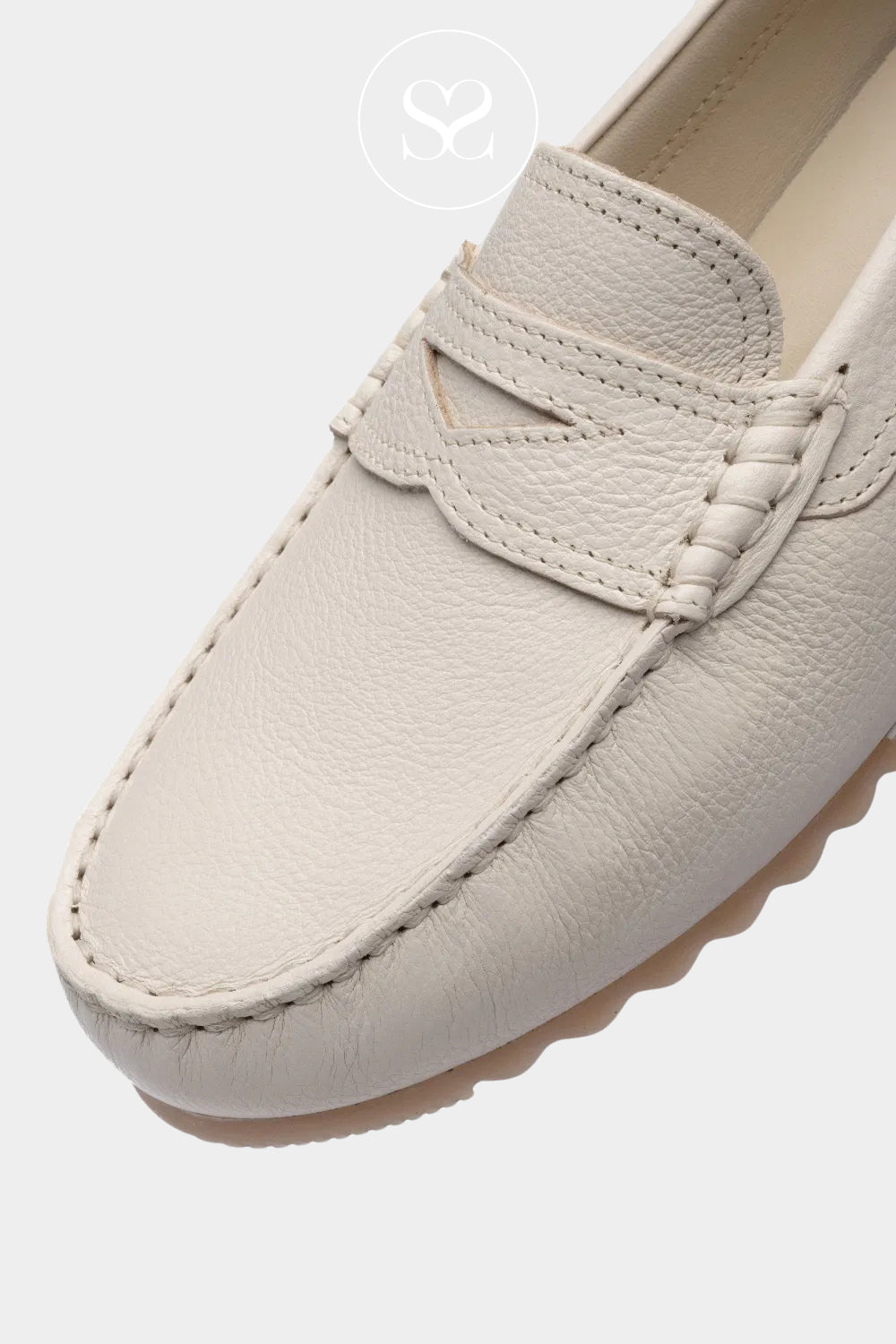 ARA Cream Low Wedge Loafer 12-27702