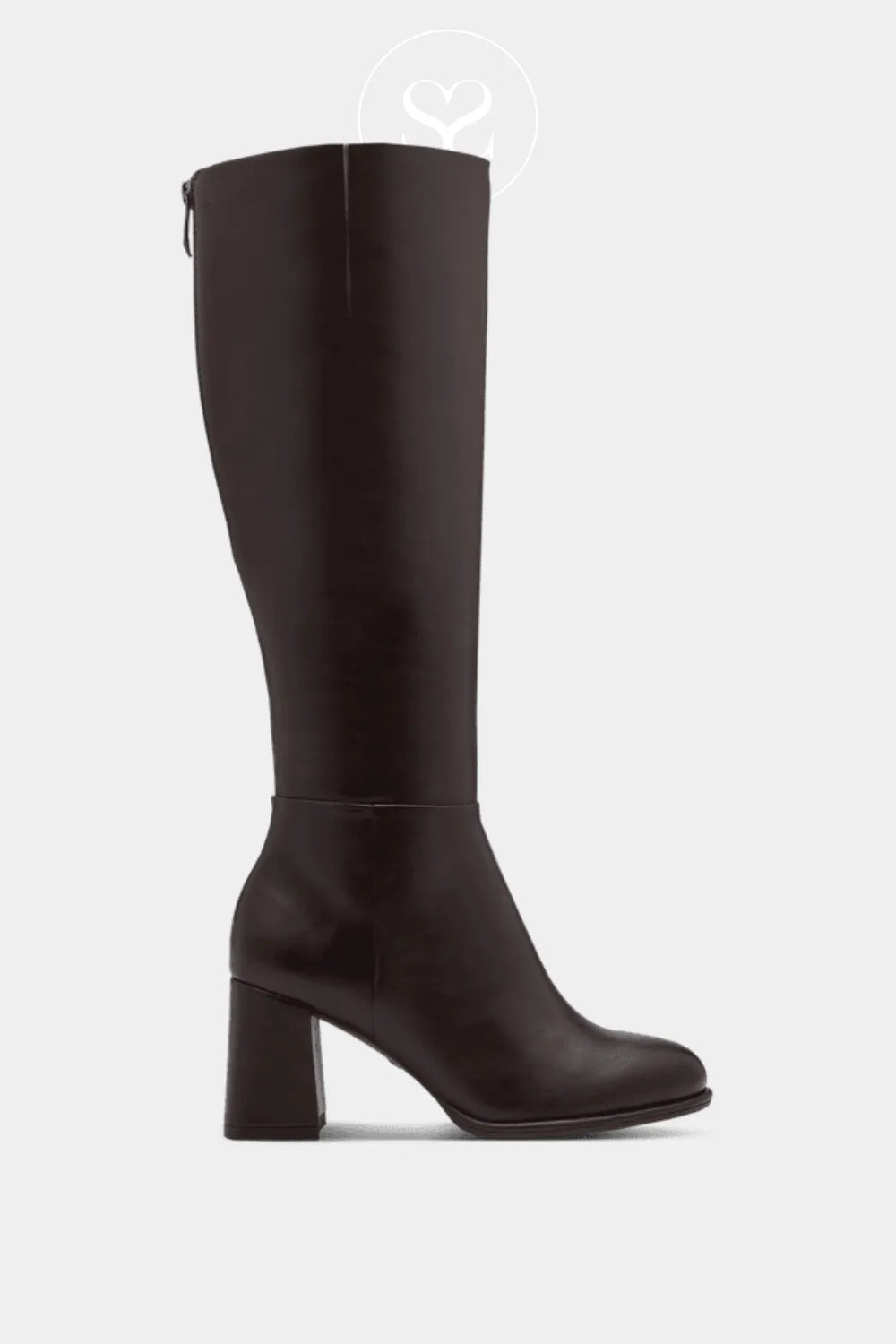 TAMARIS BROWN BLOCK HEEL KNEE HIGH BOOTS - 1-25515-41 IRELAND