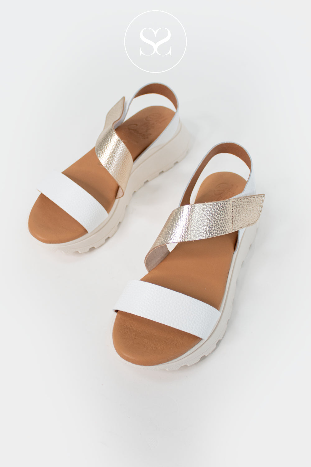 Oh My Sandals White Walking Sandals 5951