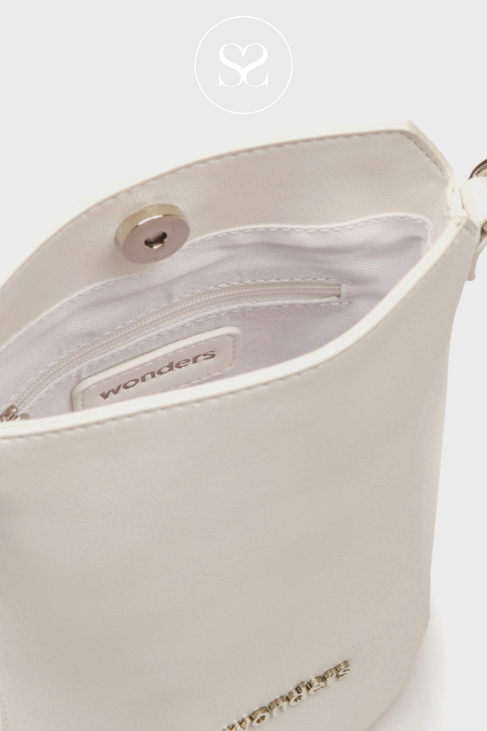 Wonders Off-White Bucket Bag WB-55036