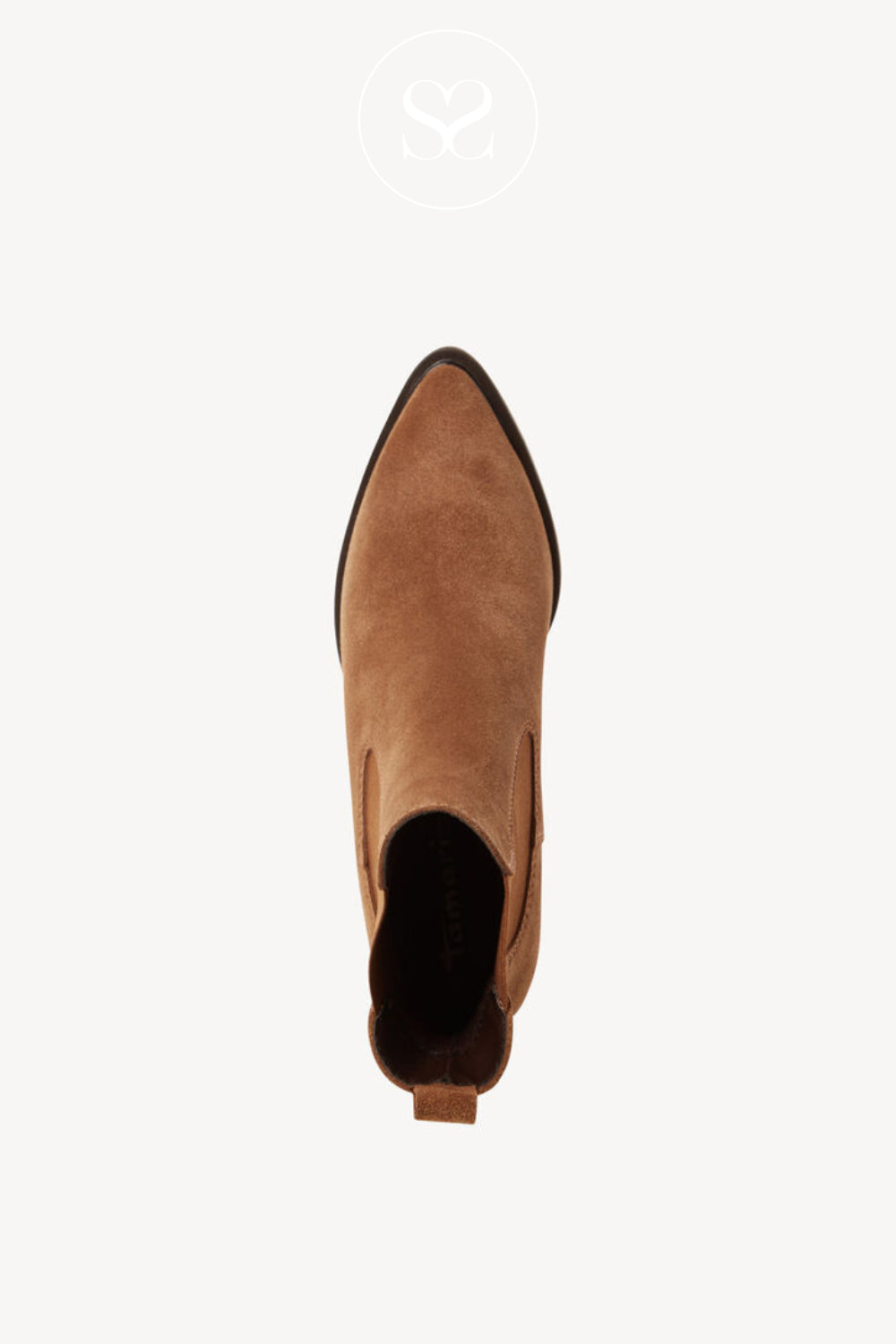 Tamaris Tan Pointed Chelsea Boots 1-25301-45