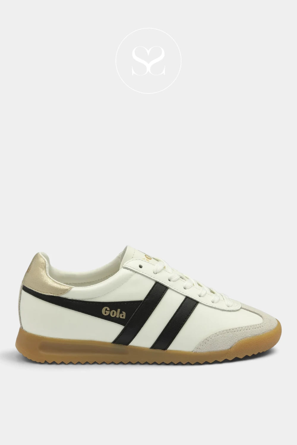 Gola Retro White & Black Trainers - Torpedo CLB622XB for women- Ireland